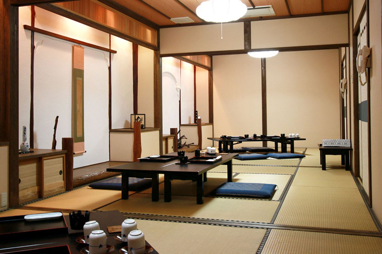 金波楼の館内意匠
