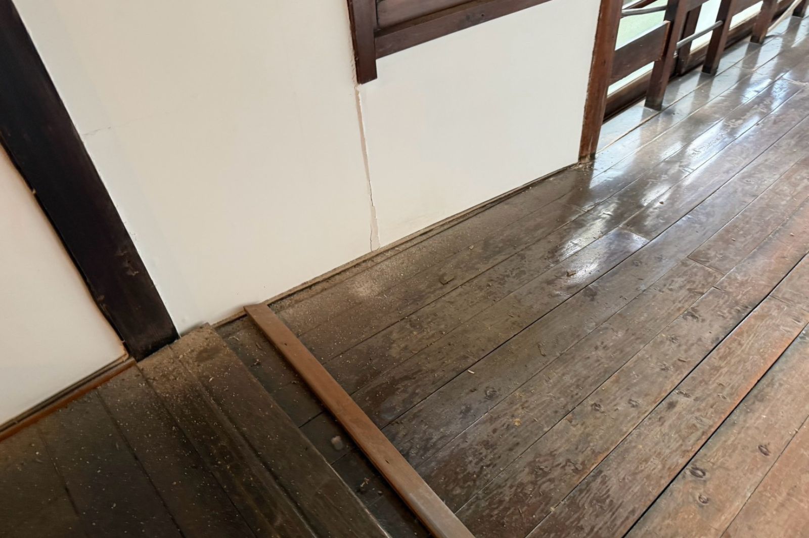 廊下の被害